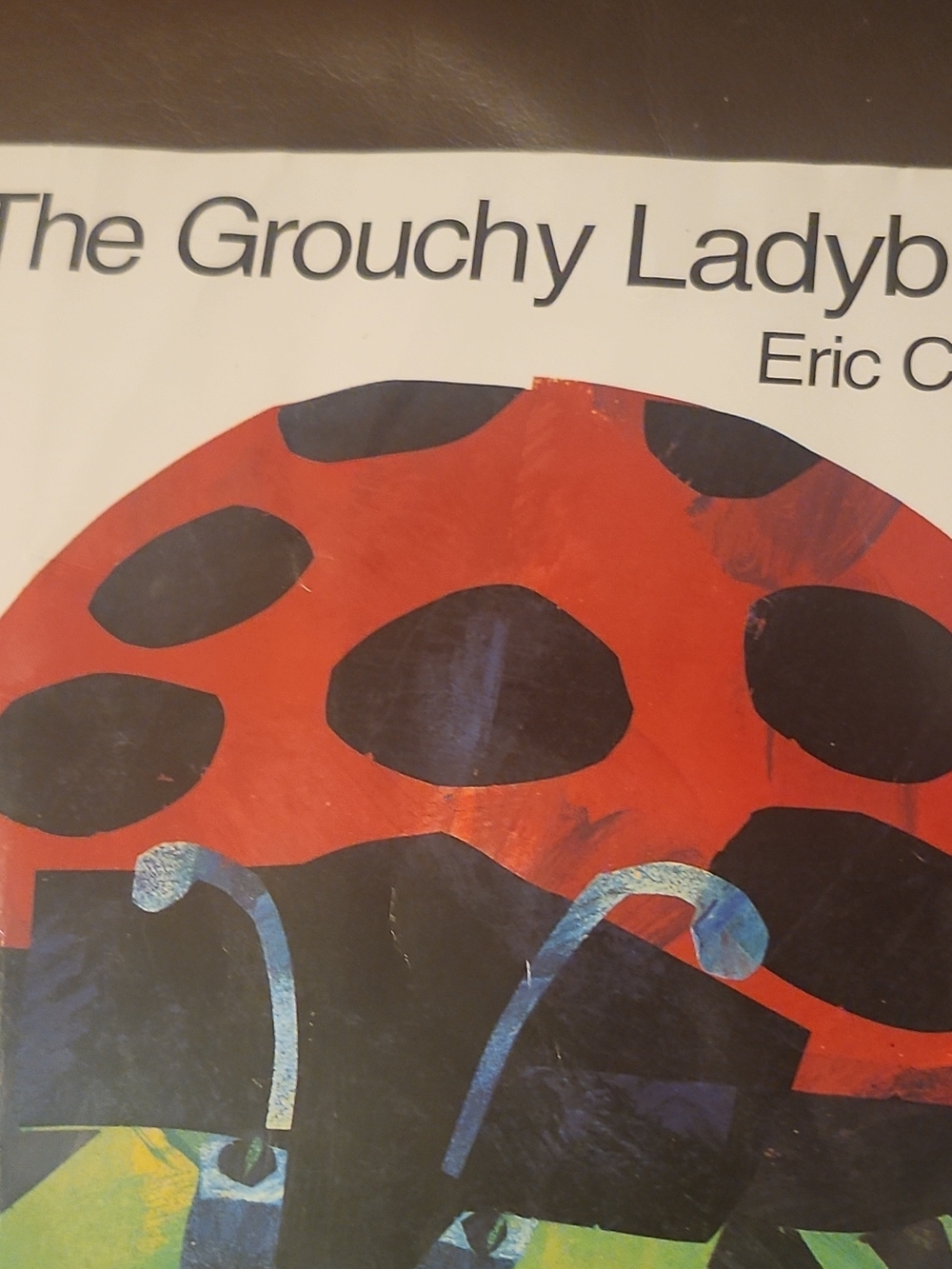 The Grouchy Ladybug Book Cover - Red & Black